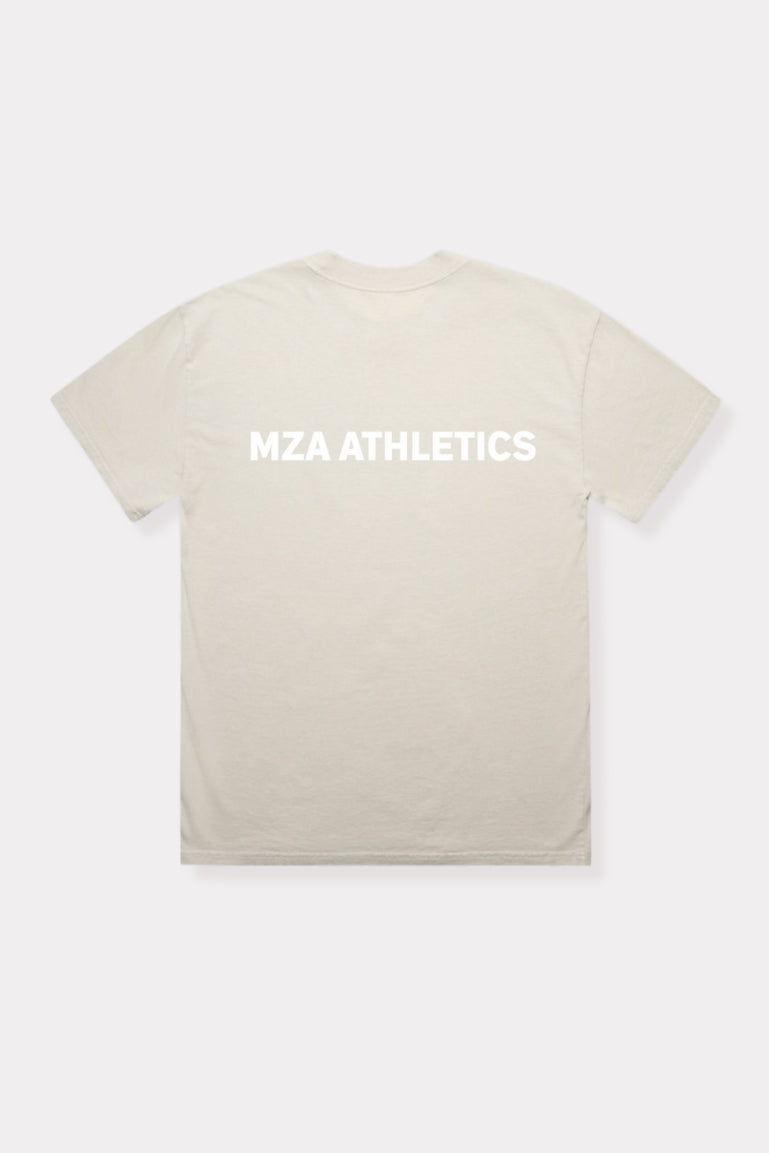 MZA Athletics T-Shirt Faded Bone