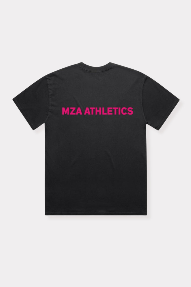 MZA ATHLETICS T-Shirt Black & Pink