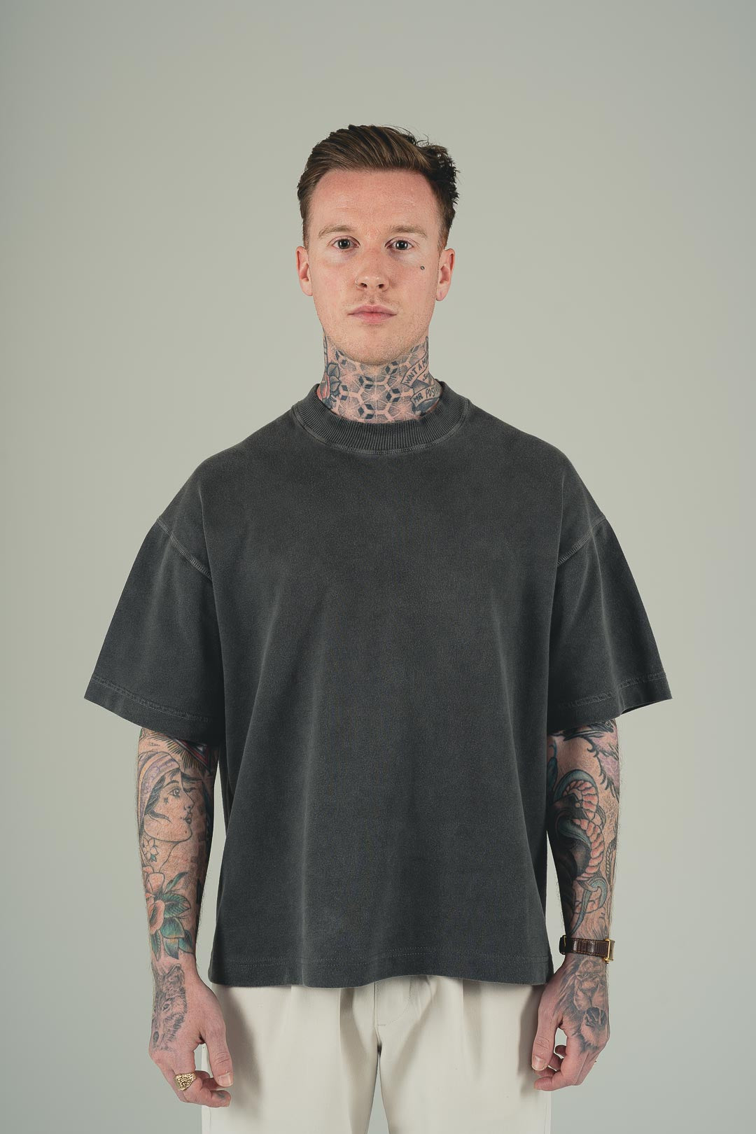 Vintage Black Cropped T-Shirt