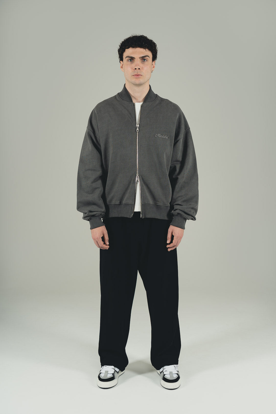 Washed Black - Bomber Jacket -