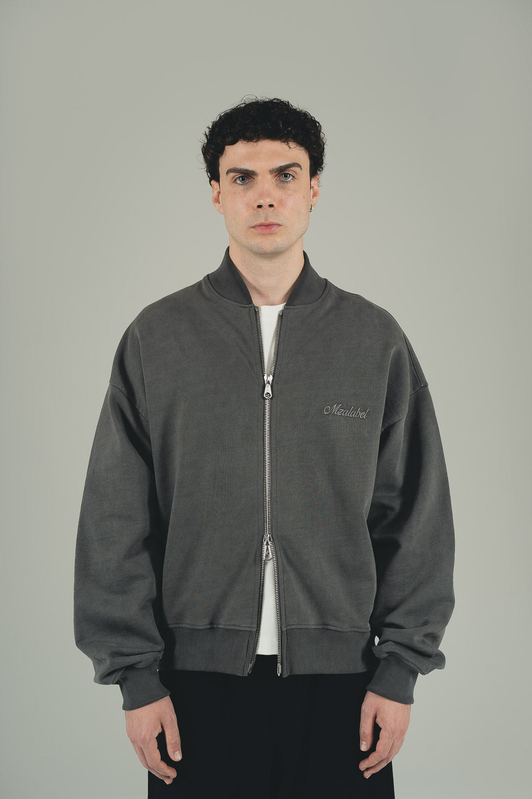 Washed Black - Bomber Jacket -