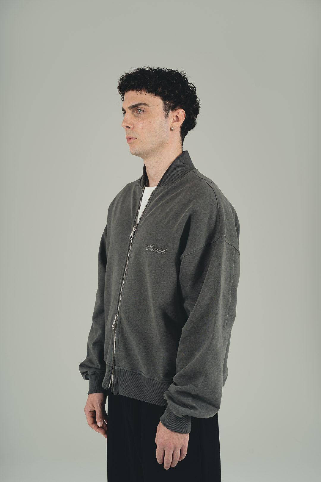 Washed Black - Bomber Jacket -