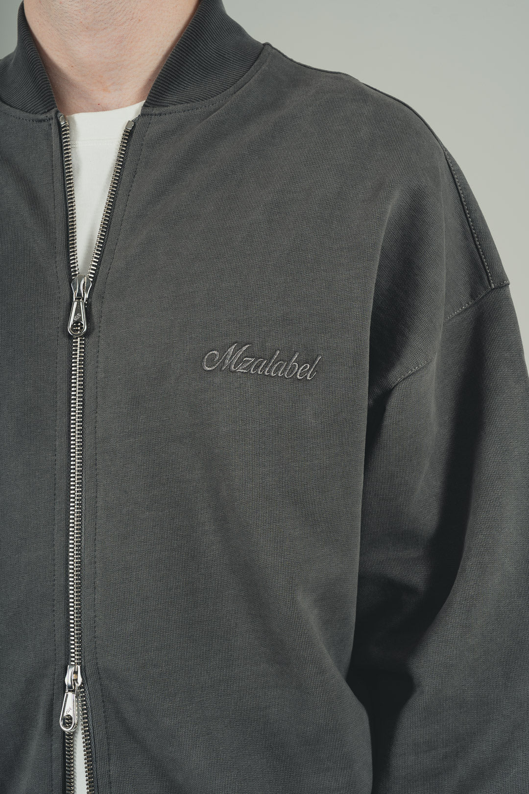 Washed Black - Bomber Jacket -