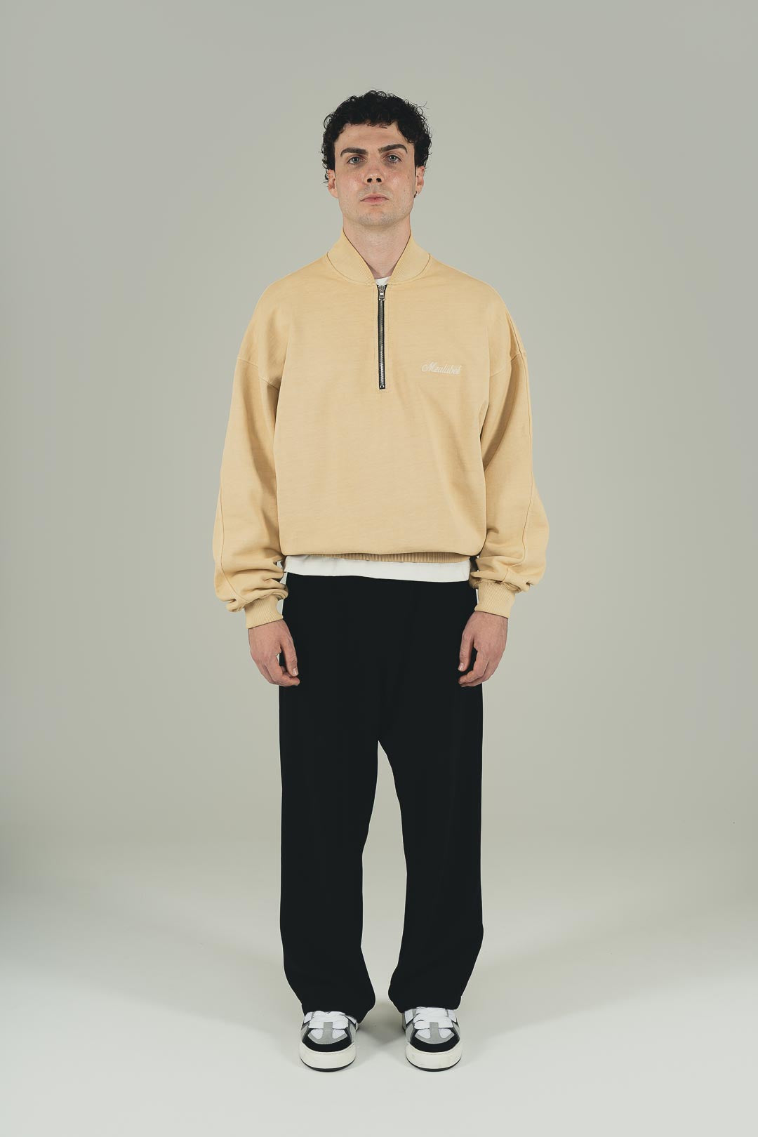 The Macaroon ¼ Zip Sweater