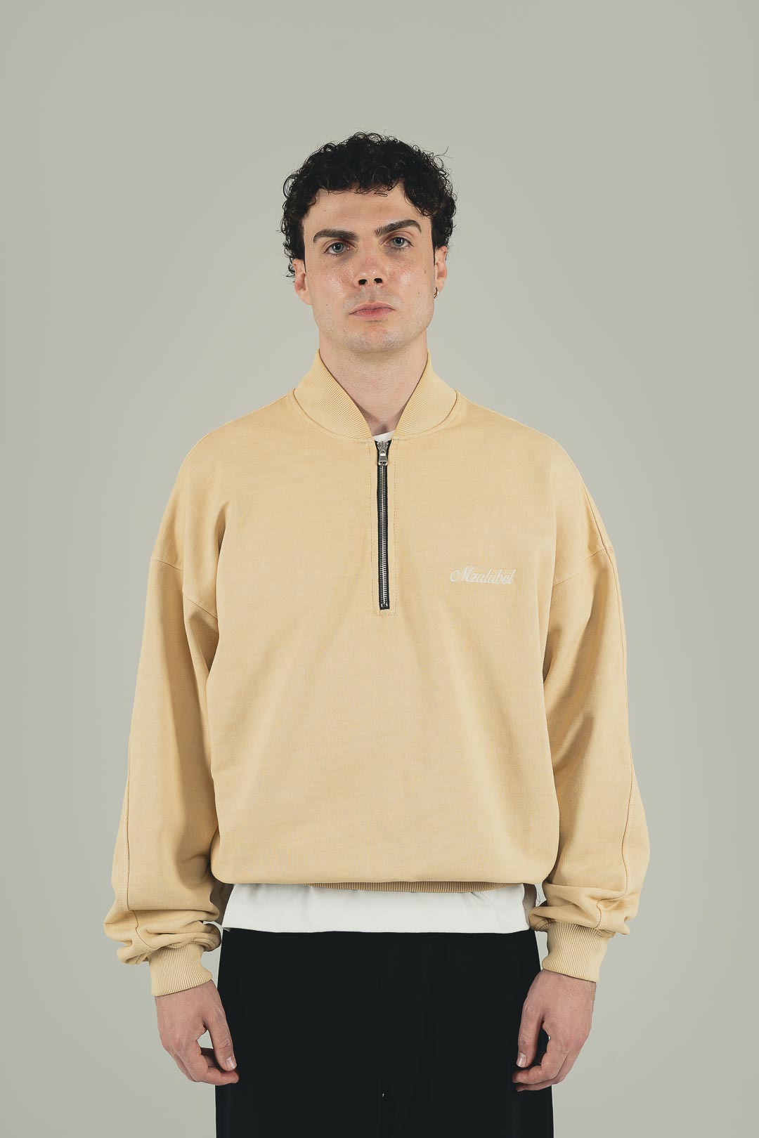 The Macaroon ¼ Zip Sweater