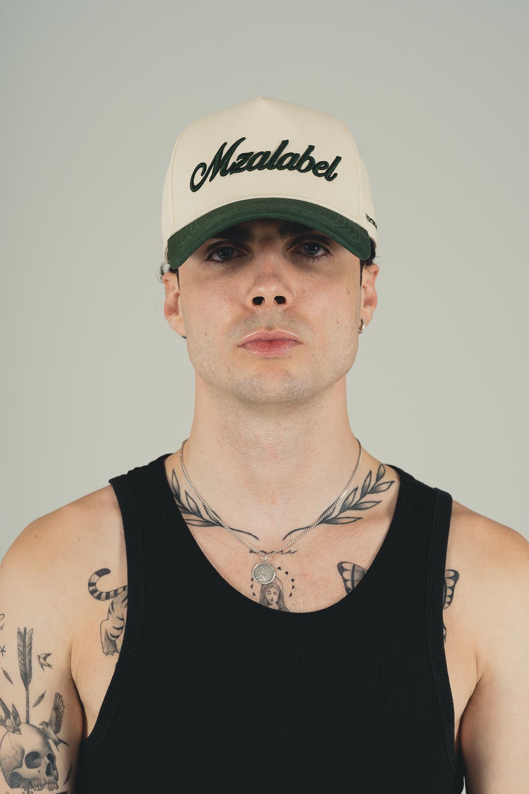 Heritage Cap - Cream & Forest Green