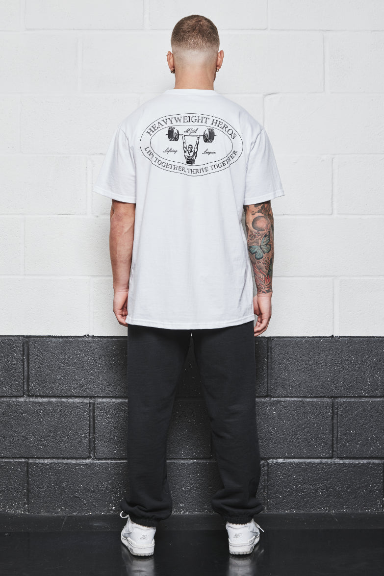 HEAVYWEIGHT HEROES T-SHIRT - WHITE