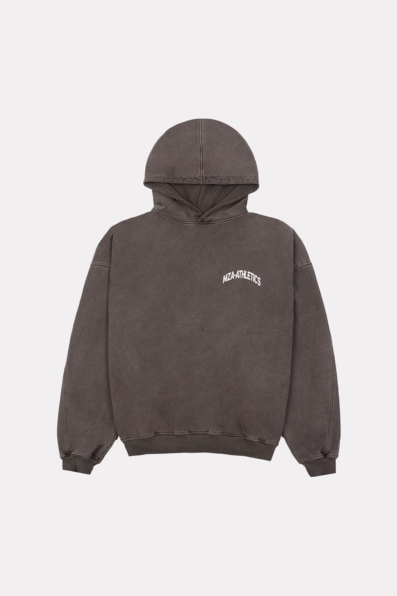 MZA ATHLETICS HOODIE - WASHED BROWN
