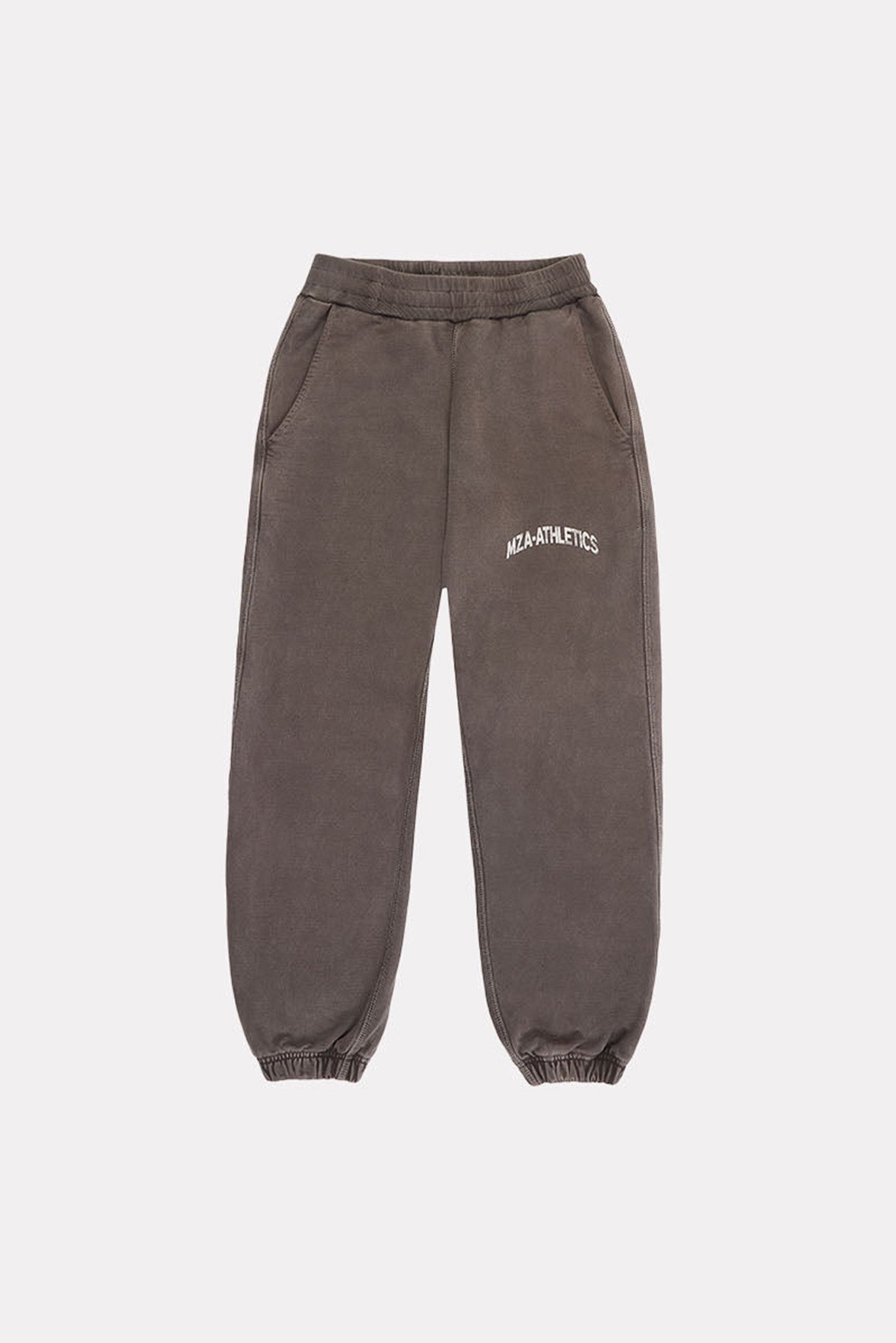 MZA ATHLETICS JOGGERS - WASHED BROWN