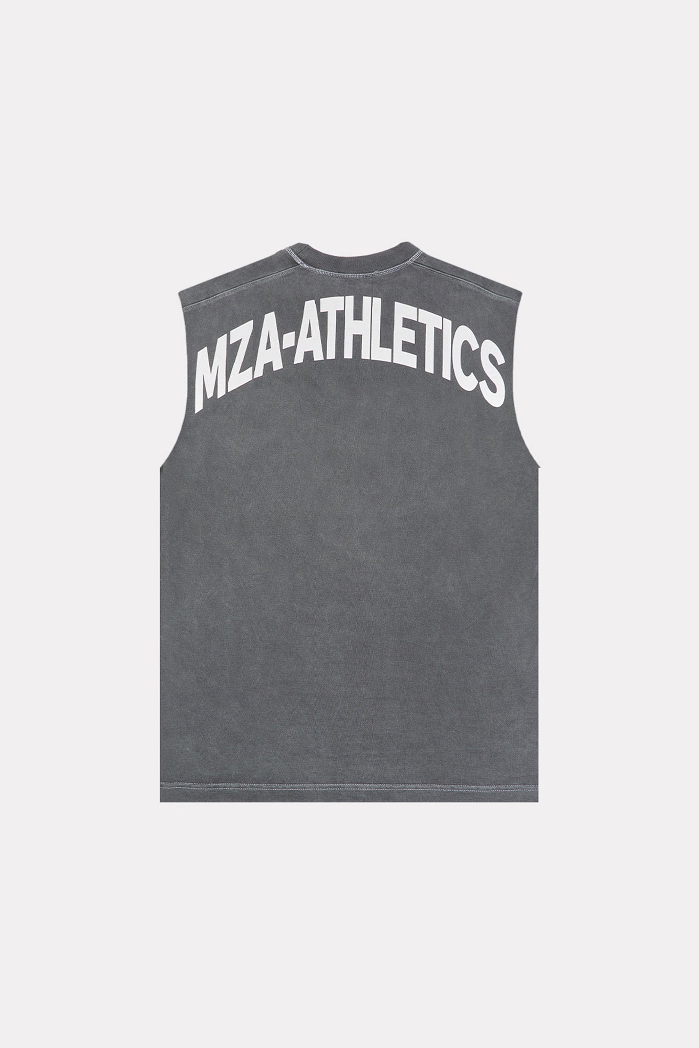 MZA - WASHED GREY SLEEVELESS VEST