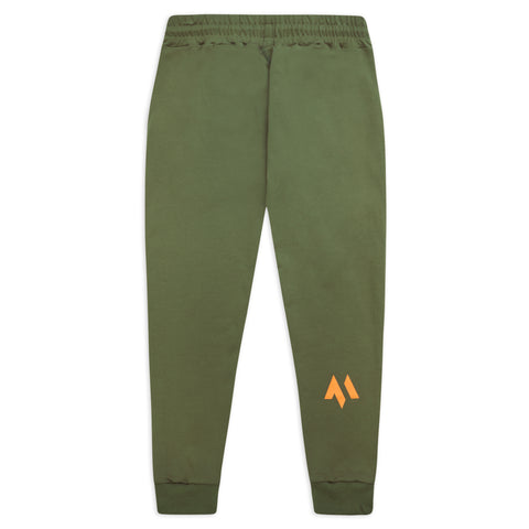 This is a rear view of the new standard joggers in khaki